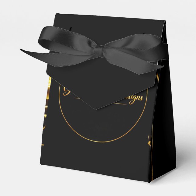 Gift Box Elegant Gold Gift Bags (Front Side)