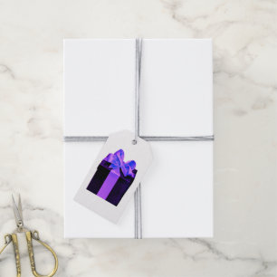 Gift Box with satin bow Tags