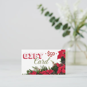 Gift card $50 christmas