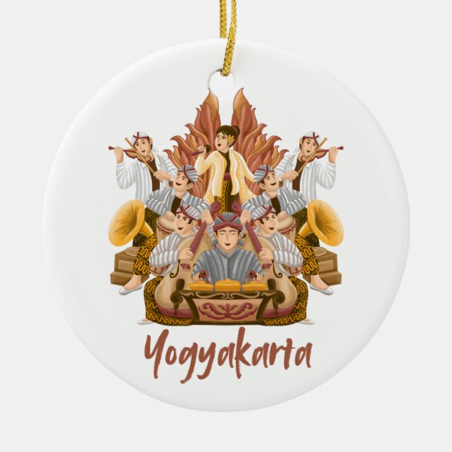 Gift Ceramic Tree Decoration (Front)