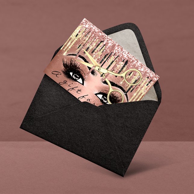 Gift Certificate 100 Peaces Rose Gold Drip Makeup (Creator Uploaded)