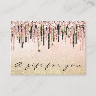 Gift Certificate Beauty Shop Hair Nails Rose Glam