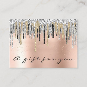 Gift Certificate Beauty Shop Hair Nails Rose Gold