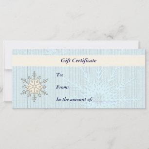 Gift Certificate-Christmas-Business Rack Card