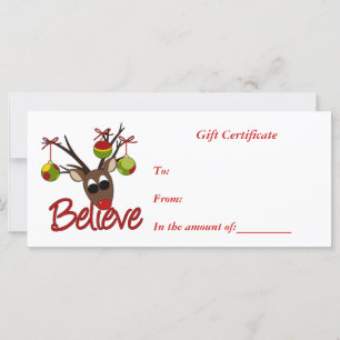 Gift Certificate-Christmas-Business Rack Card