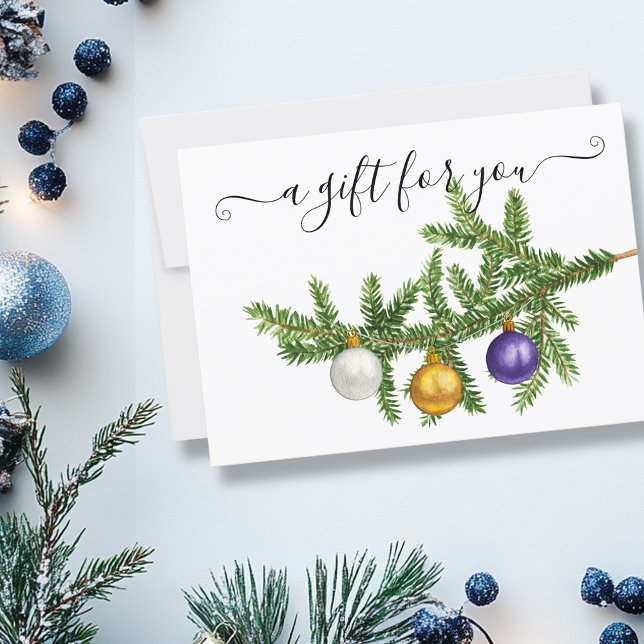 Gift Certificate Christmas Pine Branch  (Creator Uploaded)