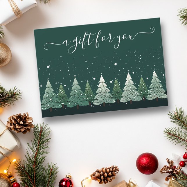 Gift Certificate Christmas Trees  Invitation (Creator Uploaded)