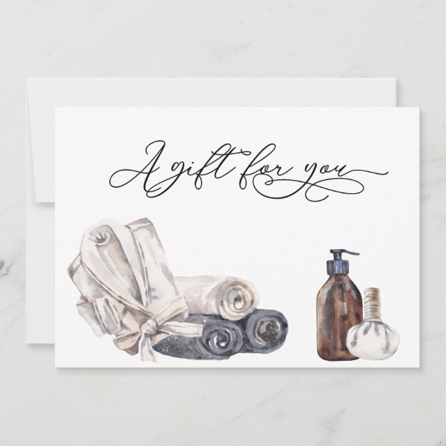 Gift Certificate Day Spa Salon Massage  (Front)