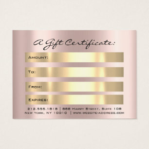 Gift Certificate Drips Sparkly Gold Makeup Mighty