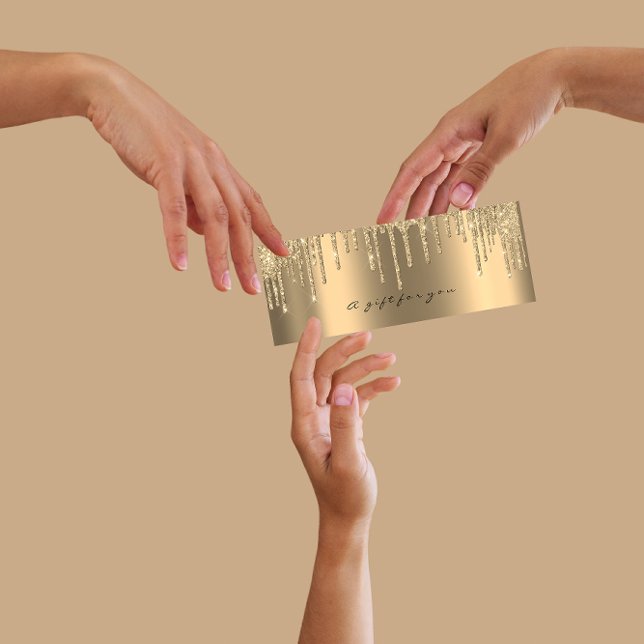 Gift Certificate Drips Sparkly Gold Makeup Small (Gift Certificate Drips Sparkly Gold Makeup Small)