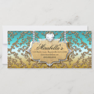 Gift Certificate Fashion Salon Jewellery Damask Gl