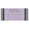 Gift Certificate grey black stripes