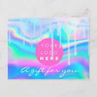 Gift Certificate Holograph Unicorn Rainbow Logo