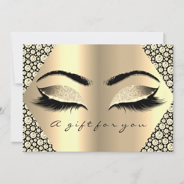 Gift Certificate Lash Black Diamond Beauty Makeup (Front)