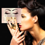 Gift Certificate Makeup Cosmetologist Lash Pink Postcard<br><div class="desc">florenceK design 
beauty branding strategy</div>
