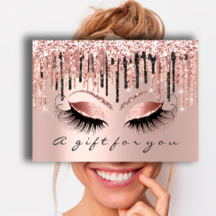 Gift Certificate Makeup Lash Hair Nails Eyes Rose
