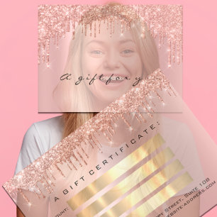 Gift Certificate Nails Makeup Eyelash Rose Drips