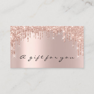 Gift Certificate Nails Makeup Eyelash Rose Gold