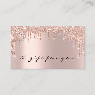 Gift Certificate Nails Makeup Eyelash Rose Gold