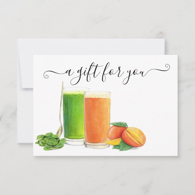 Gift Certificate Nutritionalist Smoothie  (Front)