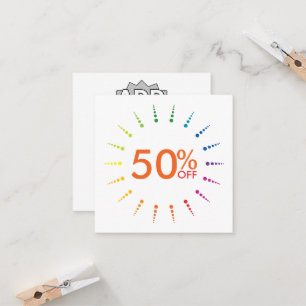 gift certificate rainbowBurst