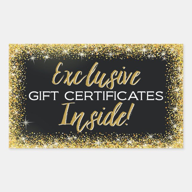 Gift Certificate Sticker - Events (Front)