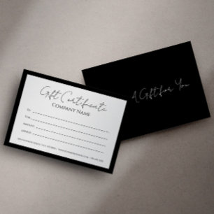 Gift Certificate Template Customisable 