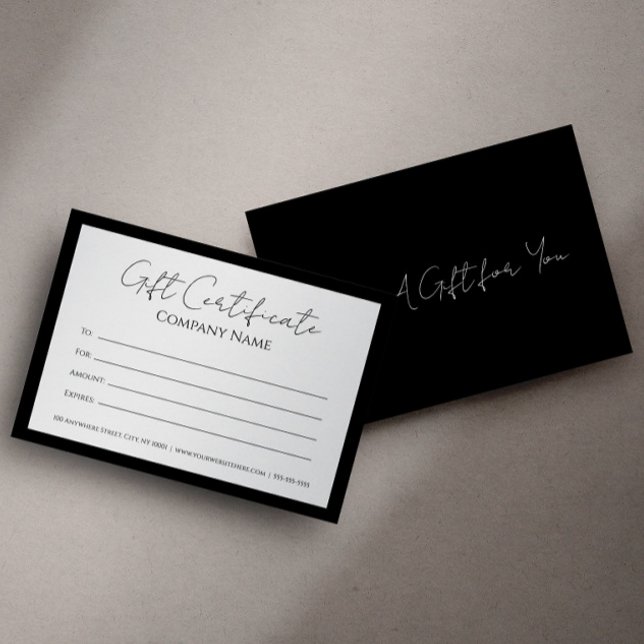 Gift Certificate Template Customisable  (Creator Uploaded)