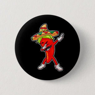 Gift Cute Chilli Dabbing Pepper Mexican Hot Jalape 6 Cm Round Badge