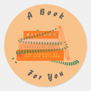 Gift Decoration Sticker   A Book For You