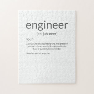Gift Engineer College Major Engineer Definition Jigsaw Puzzle