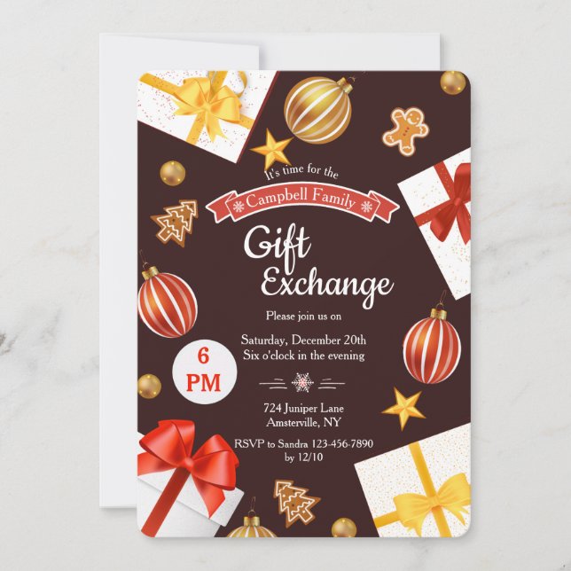 Gift Exchange Holiday Card (Front)