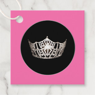 Gift-FavorTag -Miss America Style Crown Favour Tags