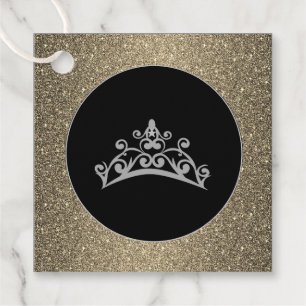 Gift-FavorTag -Pageant USA America Tiara Crown Favour Tags