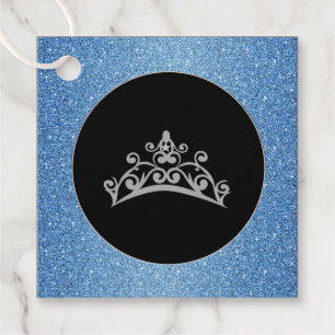 Gift-FavorTag -Pageant USA America Tiara Crown Favour Tags