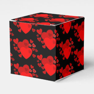Gift/Favour Box-Valentine Hearts Favour Box