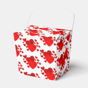 Gift/Favour Box-Valentine Hearts Favour Box