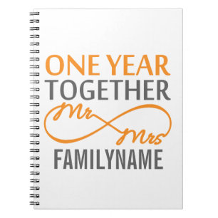 Gift For 1st Anniversary Notebook