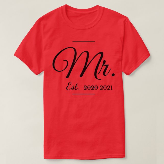 Gift for 2021 Groom T-Shirt (Design Front)