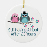 Gift For 23rd Wedding Anniversary Hoot