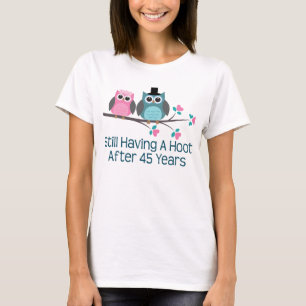 Gift For 45th Wedding Anniversary Hoot T-Shirt