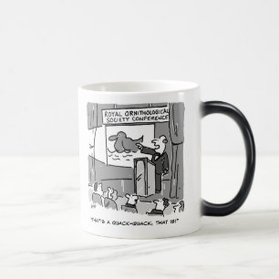 Gift for a Birdwatcher or Birder. Funny Magic Mug