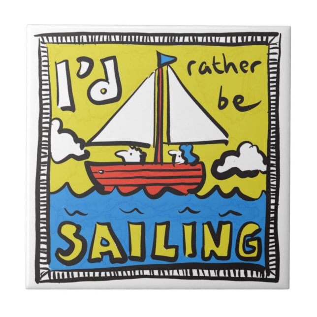 Gift for a Sailor or Yachtsman Tile (Front)