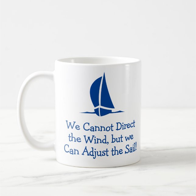 Gift for a Sailor. Sailing or Yachting Coffee Mug (Left)