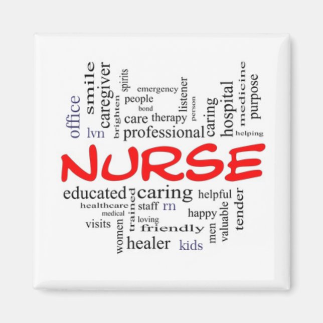 GIFT FOR A ***SPECIAL NURSE**** NURSE PIN OR BADGE MAGNET (Front)