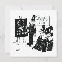 Gift for a UK Policeman - Police College Cartoon