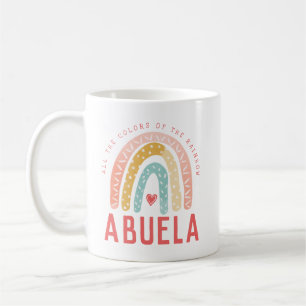 Gift For Abuela   All The Colours of The Rainbow Coffee Mug