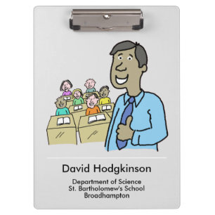 Gift for an Asian Male Teacher. Teacher Clipboard