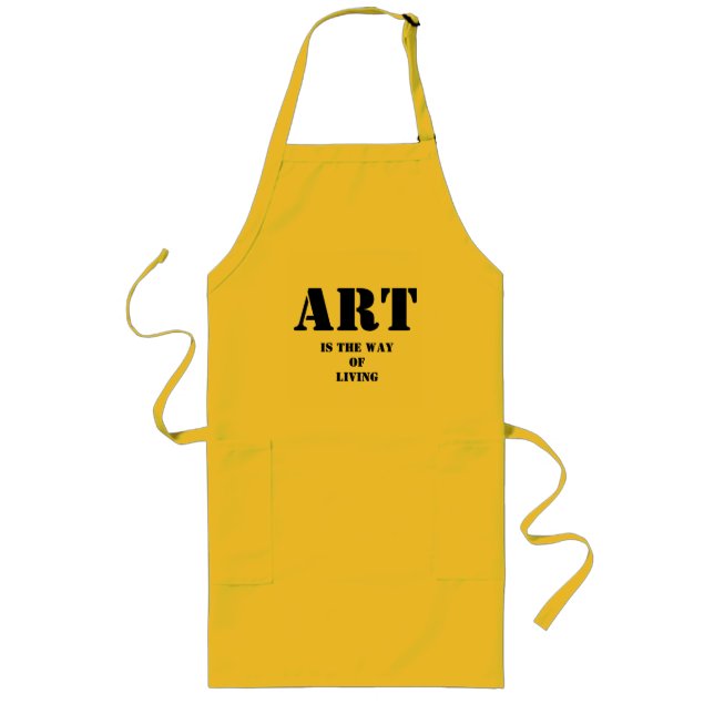 Gift for artist Art Gift Art Cute Long Apron (Front)