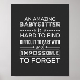 Gift For Babysitter, Babysitter Gift Poster